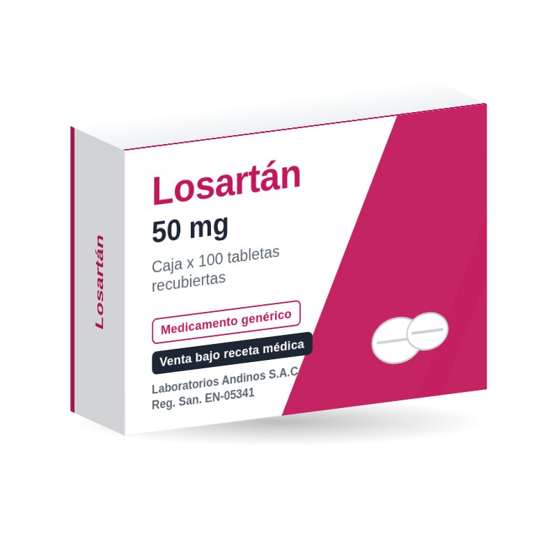 Losartán 50 mg tableta