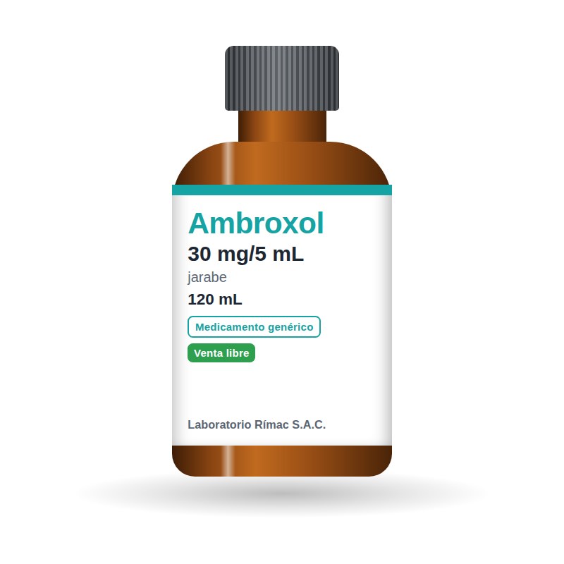 Ambroxol 30 mg/5 mL jarabe frasco 120 mL