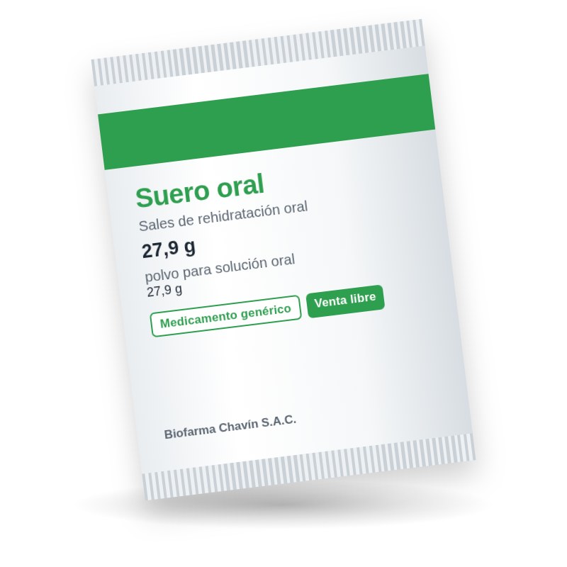 Sales de rehidratación oral sobre 27,9 g