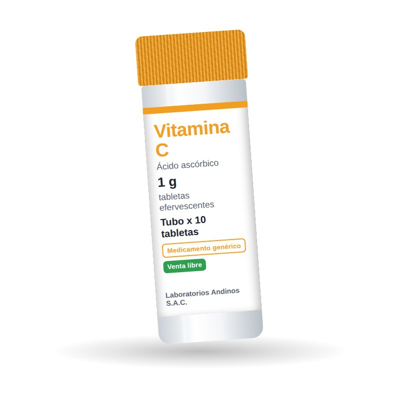 Vitamina C 1 g tableta efervescente