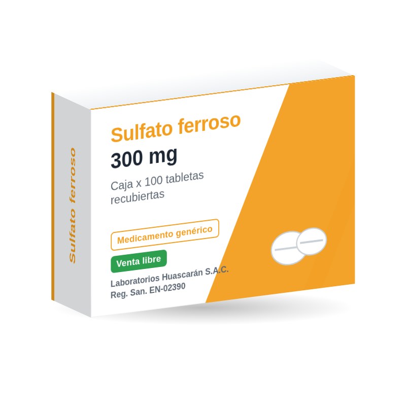 Sulfato ferroso 300 mg tableta