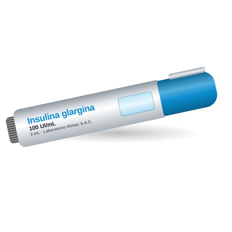 Insulina glargina 100 UI/mL lapicero 3 mL