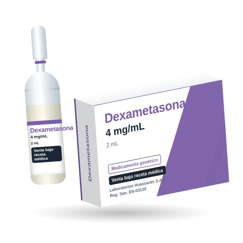 Dexametasona 4 mg/mL solución inyectable ampolla 2 mL